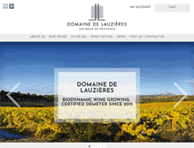 Tablet Screenshot of domainedelauzieres.com